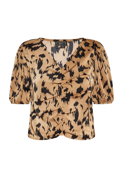 Faina Blouse Dames Camel Veelkleurig - Image 1