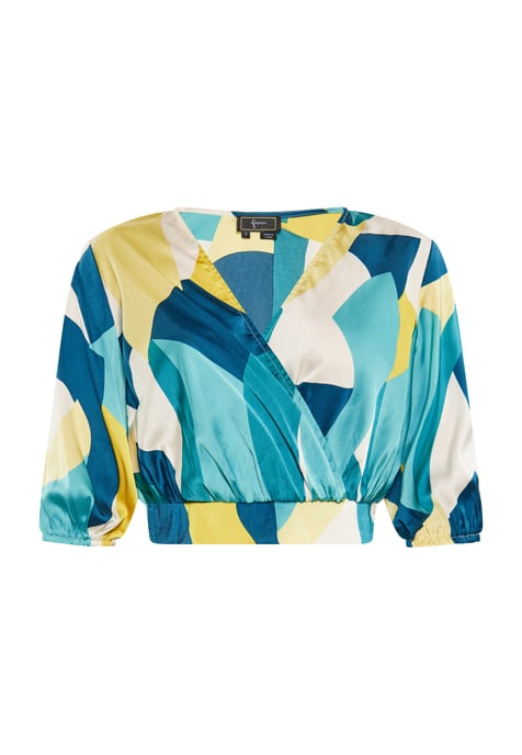 Faina Blouse Dames Blauw Veelkleurig - Image 1