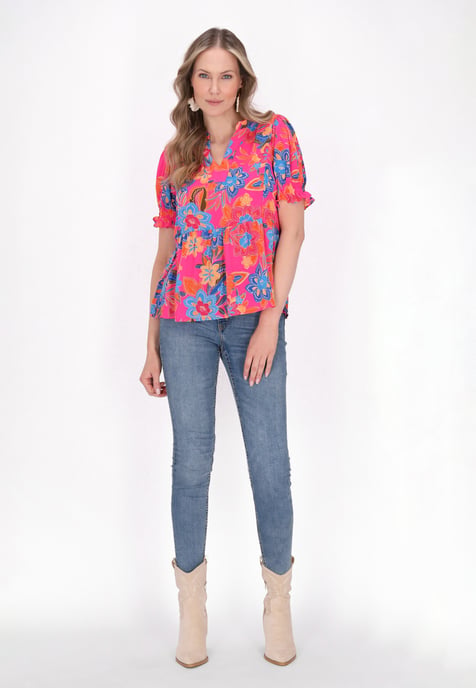 usha Blouse vrouwen veelkleurige roos - Image 2