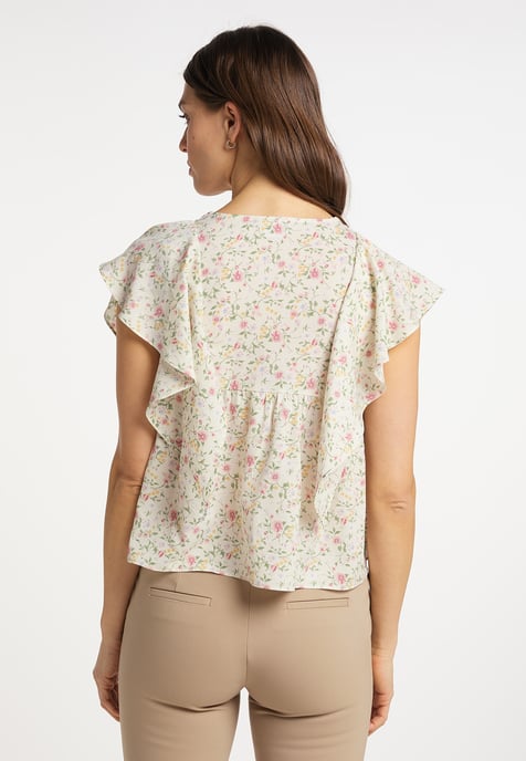 usha Blouse shirt qisha Dames Wit Veelkleurig - Image 4