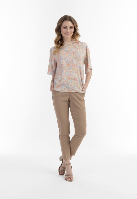 usha blouse met korte mouwen Dames Blauw Veelkleurig - Image 2