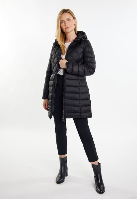 usha quilted coat women black - Image 2