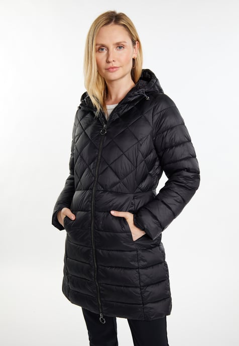 usha quilted coat women black - Image 3