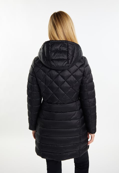usha quilted coat women black - Image 4
