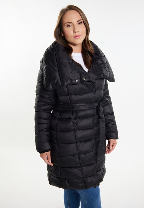 usha quilted coat women black - Image 3