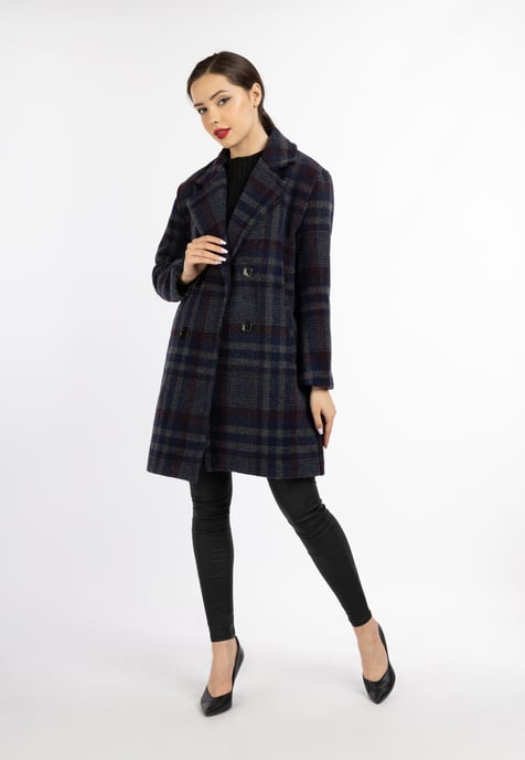 Faina Jas Dames Blauw geruit - Image 2