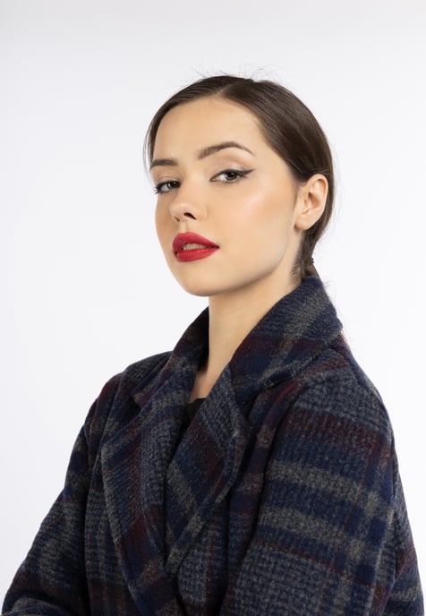 Faina Jas Dames Blauw geruit - Image 5