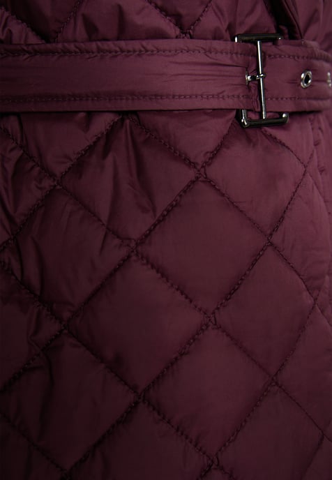 usha quilted coat women wine red - Image 5