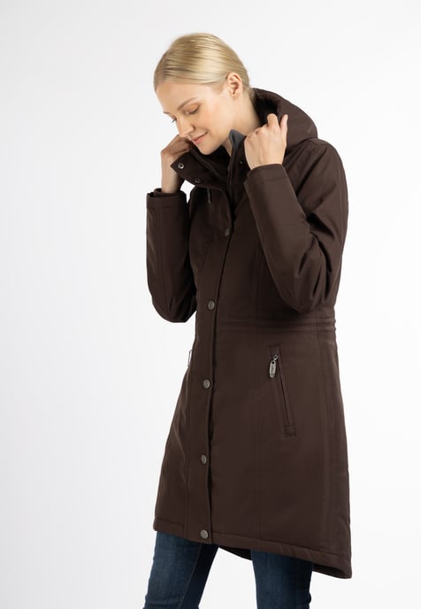 usha winter parka women dark brown - Image 3