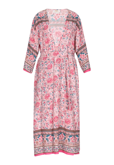 usha Kimono vrouwen lichtroze veelkleurig - Image 1