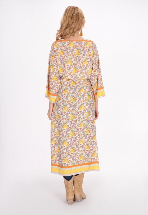 usha Kimono vrouwen geel veelkleurig - Image 4
