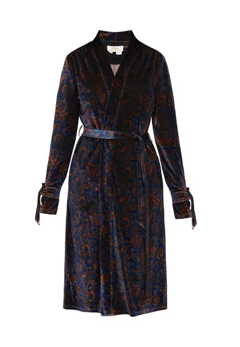 usha Kimono vrouwen blauw veelkleurig - Image 1