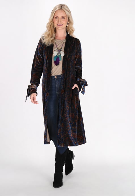 usha Kimono vrouwen blauw veelkleurig - Image 2