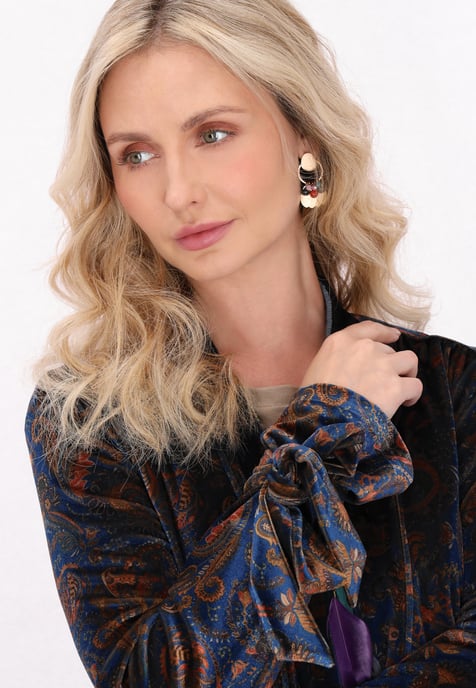 usha Kimono vrouwen blauw veelkleurig - Image 5