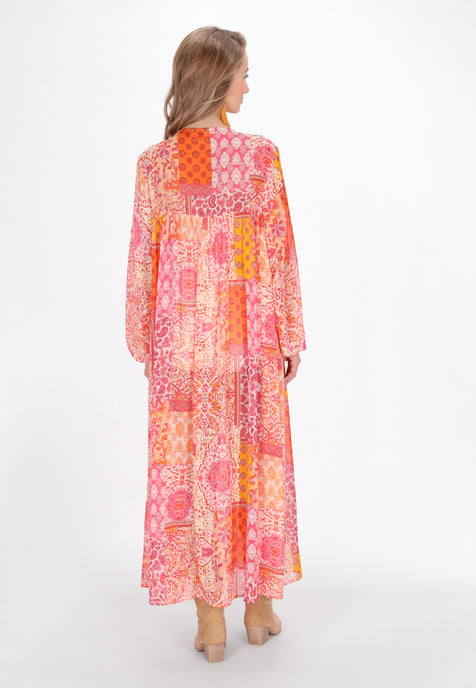 IZIA Kimono vrouwen oranje veelkleurig - Image 4