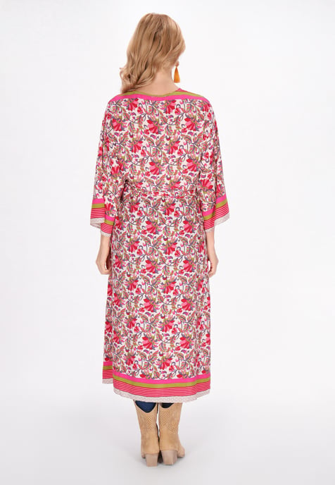 usha Kimono vrouwen rood veelkleurig - Image 4