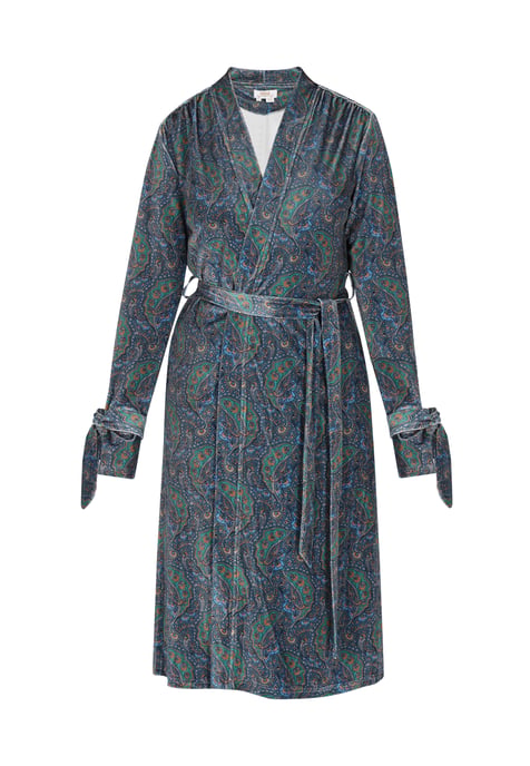 usha Kimono vrouwen blauw veelkleurig - Image 1