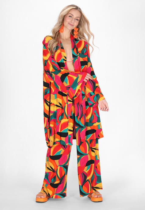 IZIA Kimono vrouwen geel veelkleurig - Image 3