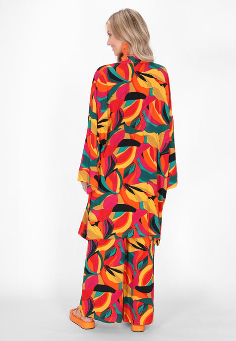 IZIA Kimono vrouwen geel veelkleurig - Image 4