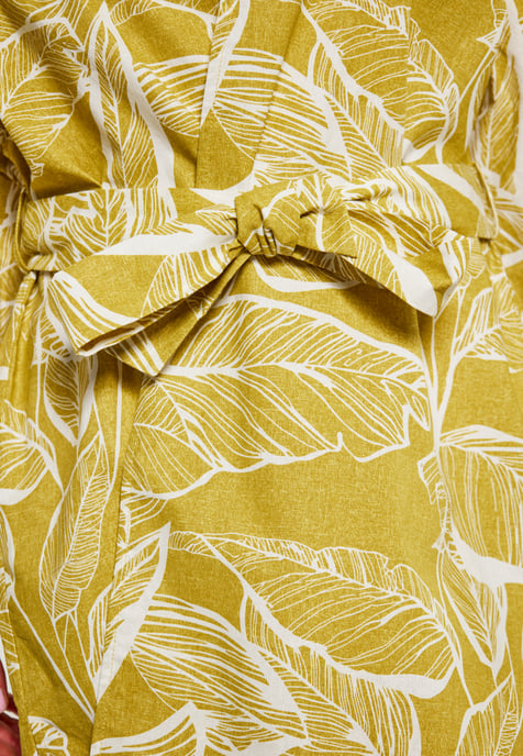 usha Kimono Dames Geel gebroken wit - Image 5
