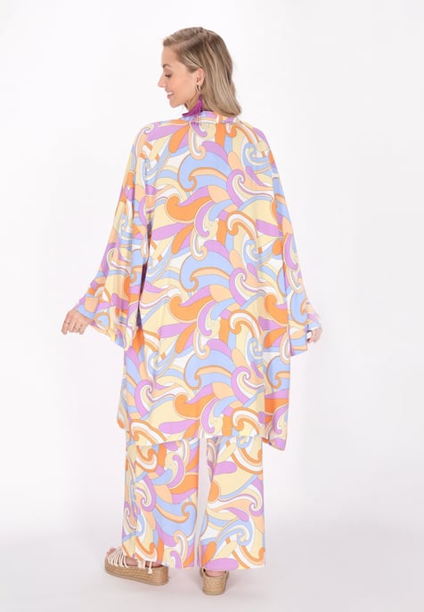 IZIA Kimono vrouwen violet veelkleurig - Image 4