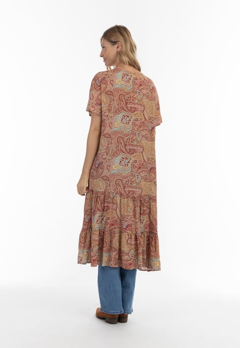 usha Kimono Dames Bordeaux veelkleurig - Image 3