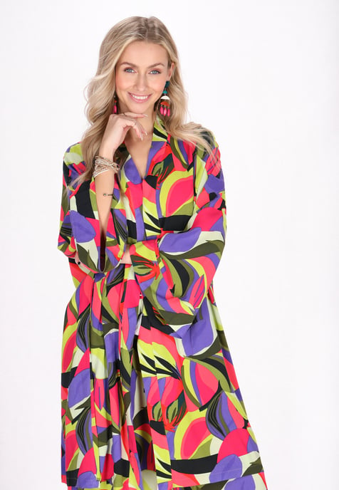 IZIA Kimono vrouwen violet veelkleurig - Image 3