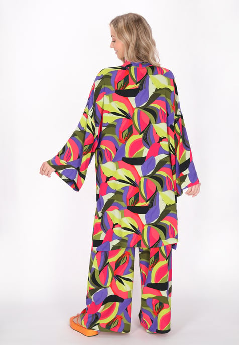 IZIA Kimono vrouwen violet veelkleurig - Image 4
