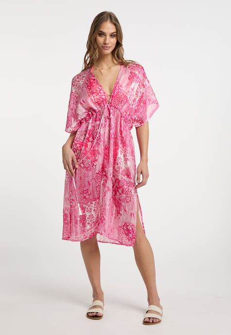 IZIA Kimono Dames roze wit - Image 3