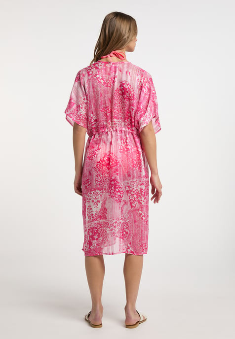 IZIA Kimono Dames roze wit - Image 4