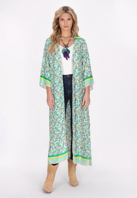 usha Kimono vrouwen groen veelkleurig - Image 2