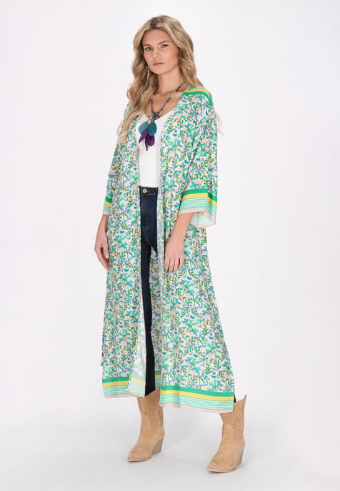 usha Kimono vrouwen groen veelkleurig - Image 3