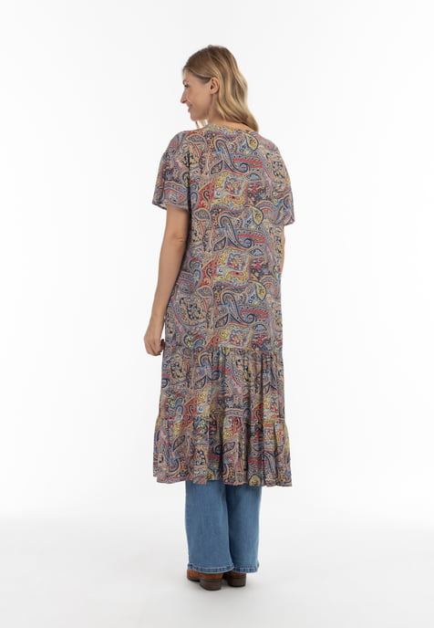 usha Kimono Dames Navy Veelkleurig - Image 4