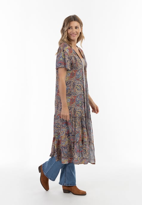 usha Kimono Dames Navy Veelkleurig - Image 5