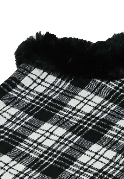 usha Poncho vrouwen wol wit zwart - Image 3