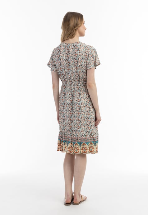 usha Zomerjurk Dames Wol Wit Veelkleurig - Image 3
