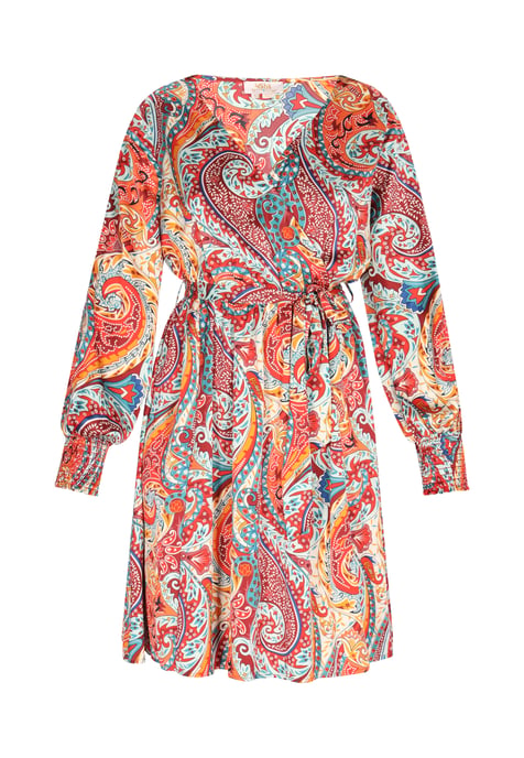 usha jurk Dames Oranje Veelkleurig - Image 1