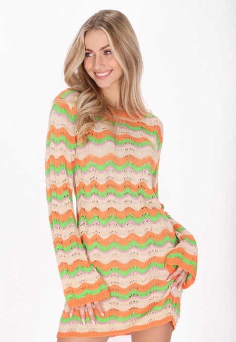 IZIA jurk vrouwen oranje veelkleurig - Image 3