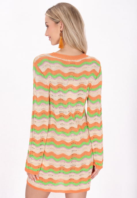 IZIA jurk vrouwen oranje veelkleurig - Image 4