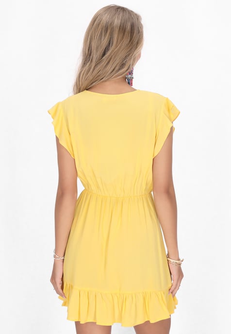 IZIA jurk vrouwen Geel - Image 4