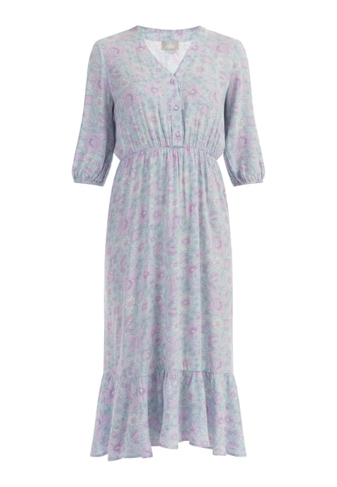 usha midi-jurk Dames Turkoois Veelkleurig - Image 1