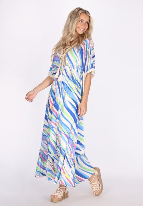 IZIA Jurk Dames Blauw Veelkleurig - Image 2