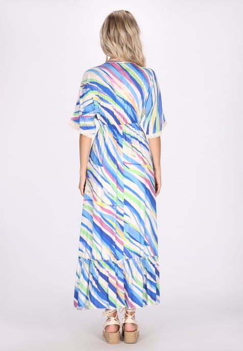 IZIA Jurk Dames Blauw Veelkleurig - Image 4