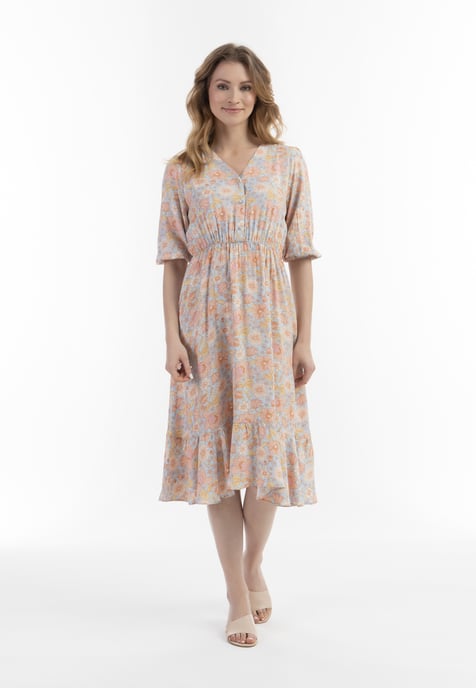 usha midi-jurk Dames Blauw Veelkleurig - Image 2