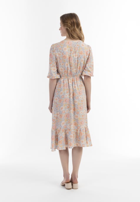 usha midi-jurk Dames Blauw Veelkleurig - Image 4