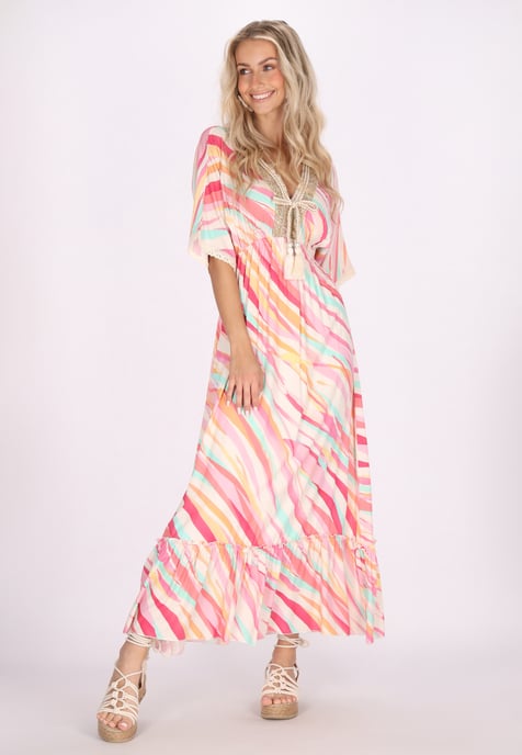 IZIA Jurk Dames Roze Veelkleurig - Image 3