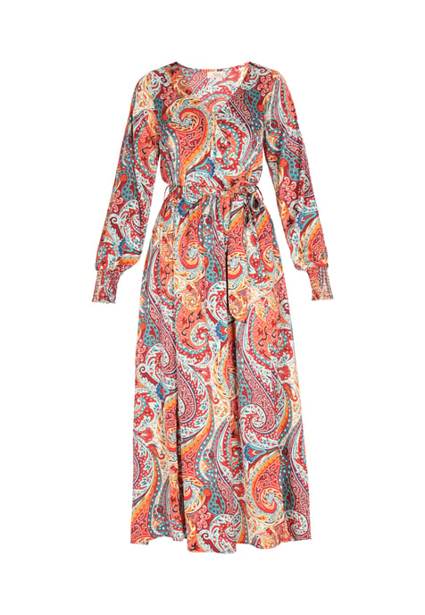 usha jurk Dames Oranje Veelkleurig - Image 1