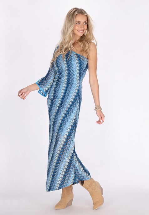 IZIA Jurk Dames Blauw Veelkleurig - Image 3