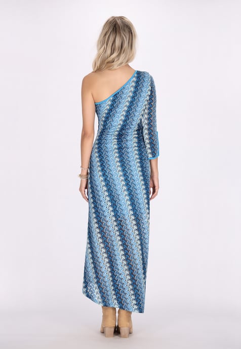 IZIA Jurk Dames Blauw Veelkleurig - Image 4
