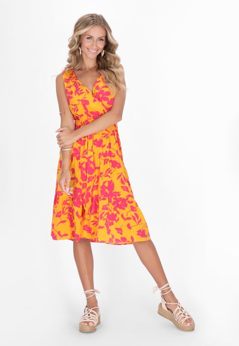 IZIA jurk vrouwen geel veelkleurig - Image 2